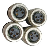 Conector Recto M8 De 4 Pines Para Sensores  Lote 4 Piezas.