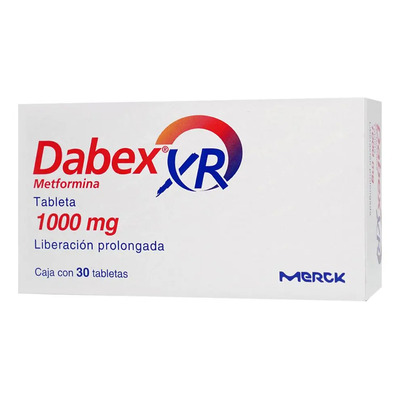 Dabex Xr Tabletas De Liberación Prolongada 1000 Mg, 30 Tabletas | Envío gratis