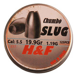 Chumbinho Slug 5,5mm - 19,9gr/1,19g Hollow Point 125un - H&f