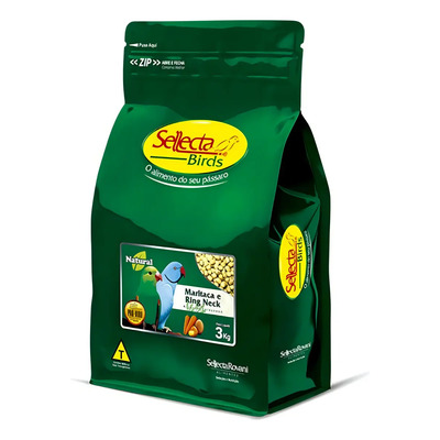Sellecta Natural Maritaca E Ring Neck Extrusado - 3kg | Parcelamento sem juros