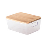 Cesto Organizador C/ Tampa Bambu Idealle Eco 19x13x8cm -1765