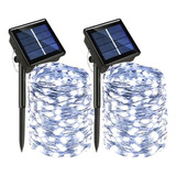 Cadena De Petacas Solares, 2 Unidades, 300 Luces Led Para De