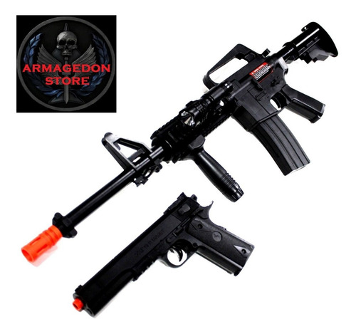 Kit Ops Colt M4-1911 Rifle M4 Y Pistola 6mm Airsoft R15 R-15