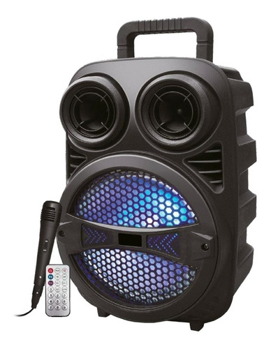Parlante 8  Portatil Karaoke Bluetooth Luces + Micrófono.