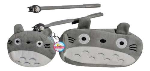 Set Estuche, Monedero Y Lapices De Totoro