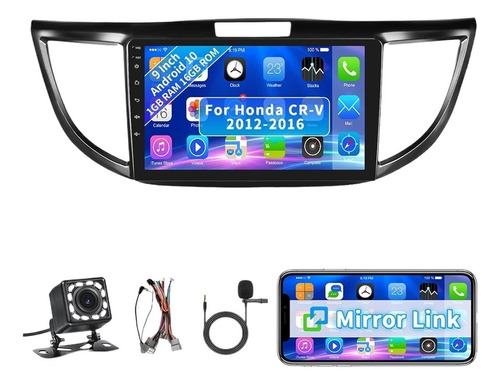 Estéreo Para Honda Crv 2012-2016 Android Carplay 2g+32g Gps