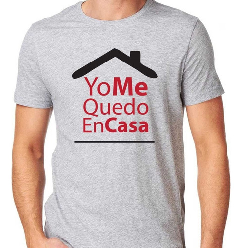 Remera Yo Me Quedo En Casa 100% Algodón Calidad Premium