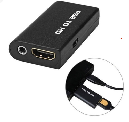 Adaptador Conversor Ps2 Audio Vídeo Av Para Cabo Hdmi