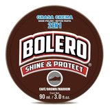 Grasa Crema Para Calzado Bolero 2 En 1 Café 90ml