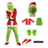 7 Unids/set Traje De Papá Noel For Cosplay De Navidad