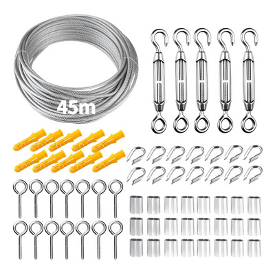 68 Tensor Alambre Gancho Ojo Cables Acero Inoxidable 45m | MercadoLibre