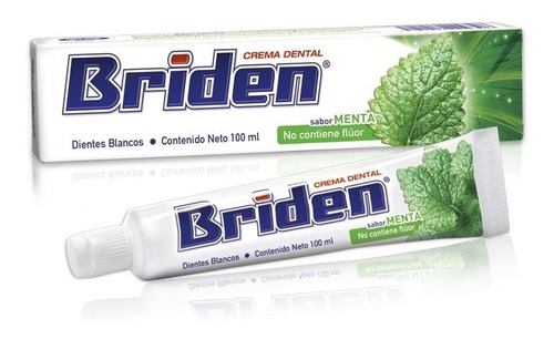 Briden Pasta Dental Sin Flúor / Caja Con 10 Piezas De 100ml