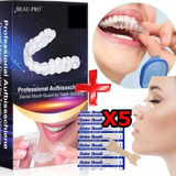 Placa Dental Bucal + 5 Tiras Nasal Anti Ronquidos Y Alergias