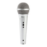 Micrófono Superlux Vocal Blanco Con Cable Xlr A Xlr