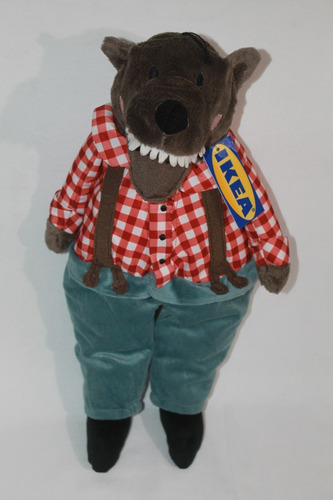 Peluche Gran Lobo Feroz Solo Ikea Original Importado 45cms