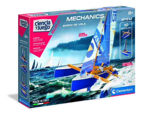 Clementoni Construccion Mecanica Barco De Vela 10 En 1 Stem