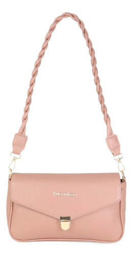 Bolsa Crossbody Para Mujer Lucentzza 2-en-1 Asa Trenzada Color Marrón