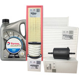 Kit 4 Filtros Orig + Aceite Total 7000 Peugeot 208 1.6 2019