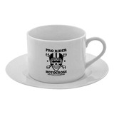 Taza Y Plato Desayuno Te Café Casco Piloto Cod A265