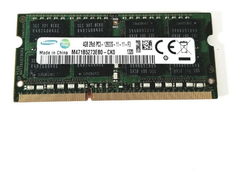 Memoria Samsung Para Notebook Ddr3 4gb Pc3-12800s 1600mhz