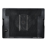 Base Cooler Notebook Con 1 Ventilador Pad Usb Alt Regulable Color Negro