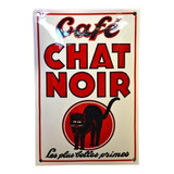Cartel Enlozado Cafe Du Chat Noir - A Pedido_exkarg