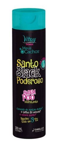 Shampoo Santo Black Novex Rizos Perfecto Hidrata/billo/nutre