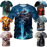 World Of Warcraft Polera De Manga Corta Unisex Con Impresi