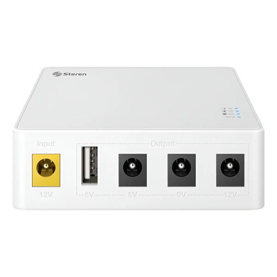 Steren Mini No Break (ups) De 8000 Mah Para Módem Nb-060 Blanco | Meses sin interés