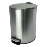 Lixeira Slim 5 Litros Aço Inox Escovado C/ Pedal Premium