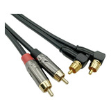 Cable Rca Audio 0.75 Mt X2, Hifi Cobre Ofc Conectores Rca
