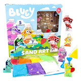 Bluey Sand Art, Create Your Own Y Bingo Sand Art Kit, Incluy