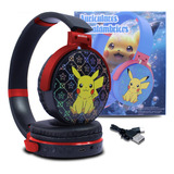 Audifonos De Diadema Bluetooth Diseño De Pikachu 