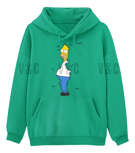 Buzo Canguro Homero Pastelito Hoodie Hombre Mujer