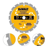 Disco De Serra Widea 7 1/4  18 Dentes Madeira Dewalt Dw3192