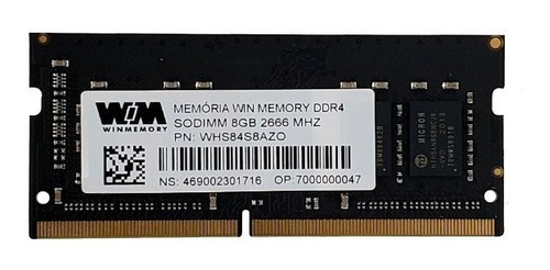 Memoria 8gb Ddr4 2666mhz Winmemory - Desktop Wh5sd8g8c3uaz