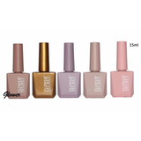 Pack 5 Esmaltes Permanentes Tonos Nude 15 Ml.