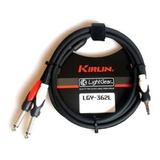 Cable De Audio Plug/jack 3,5 Estéreo A 2 Plug/jack 6,3 Mono