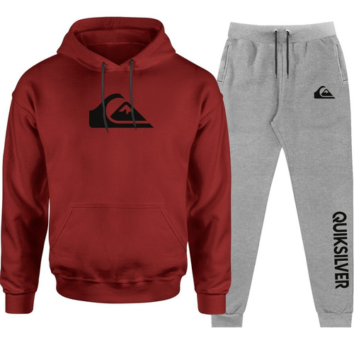 Conjunto Quiksilver Moletom Tecido 100% Algodão Envio Rápido