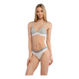 Tanga Calvin Klein Qd3621 Blanco En Poliester - Original 