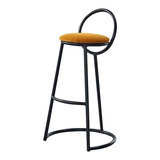 Silla Taburete Bar Dec Haus Metal-cuero 72x35 Cm J8-48