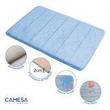 Tapete De Banheiro Super Soft 60x40 Antiderrapante Camesa Cor Azul