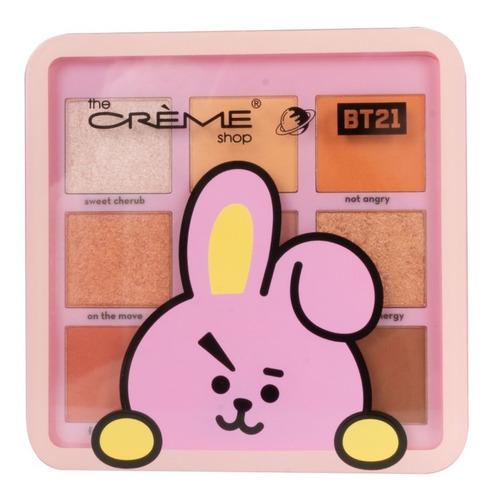 Paleta De 9 Sombras Bts The Creme Shop X Bt21 Coreano Color De La Sombra Cooky