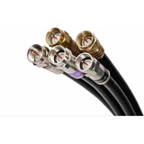 Cable Coaxil Rg-6 Armado X 3 Metros  Hd / Tda / Tv.  B/n