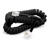 Cable Rulo Espiral Telefono 2m Rg9 Negro