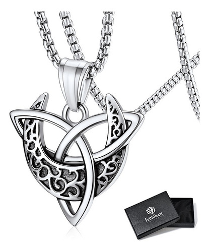 Collares Con Diseño Vikingo, Wicca Triple For Mujer