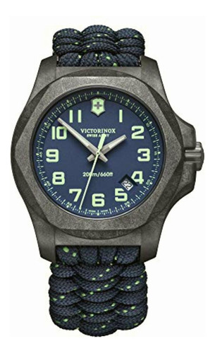 Victorinox Reloj I.n.o.x Carbón, 43 Mm, Correa De Paracord