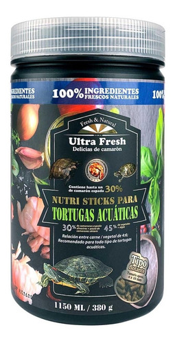 Nutri Sticks Alimento Para Tortugas Acuaticas 1150 Ml 380 Gr