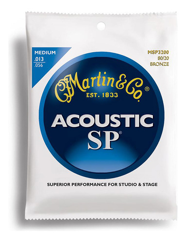 Martin Cuerdas Guitarra Acustica Sp Bronce