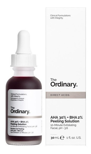 Paquete De 2, The Ordinary Aha 30% + Bha 2% Peeling Solution